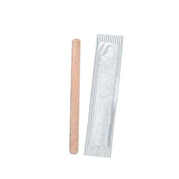 1000 Palette caffè Biodegradabili monouso in Legno imbustate singolarmente cucchiaini Igienicamente conservati usa e getta (bar o a casa cialde capsule) PLASTIC FREE | After Plastic