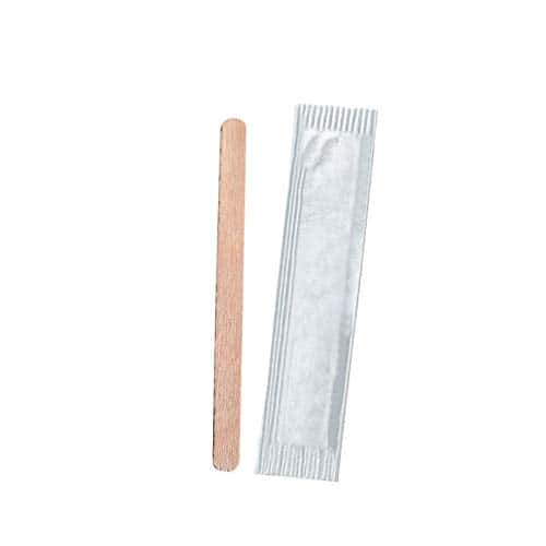 1000 Palette caffè Biodegradabili monouso in Legno imbustate singolarmente cucchiaini Igienicamente conservati usa e getta (bar o a casa cialde capsule) PLASTIC FREE | After Plastic