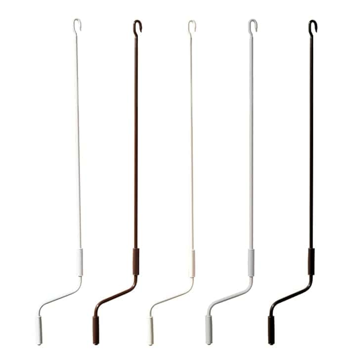 TENDAGGIMANIA Asta di Manovra per Tende da Sole Avvolgibile Universale - Lunghezza da 120 CM a 250 CM-Manovella per Tende da Sole in Ferro Laccato - Adatta per Tende con Movimento ad argano