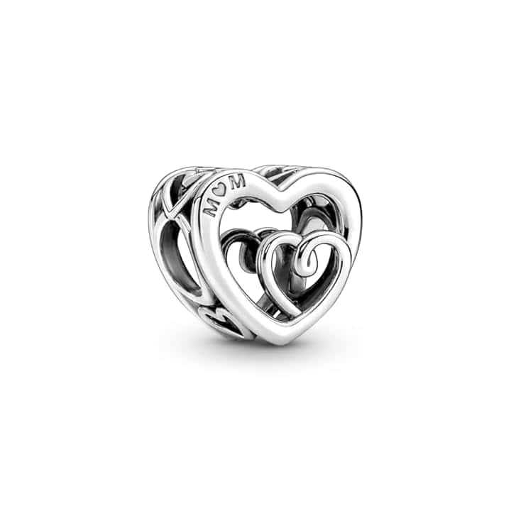 PANDORA Moments - Charm cuori in argento sterling