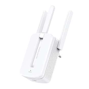 Mercusys TP-Link MW300RE Ripetitore Wireless Wifi Extender e Access Point, Velocità Single Band 300 Mbps, Tre Antenne Esterne, Tecnologia Mimo, Potenzia Copertura Wi-Fi