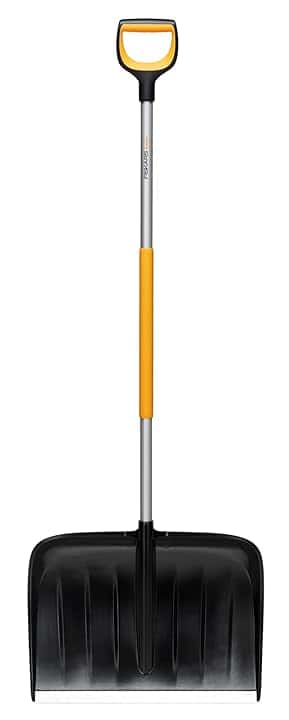 Fiskars Spingineve per grandi quantità di neve, X-series, Lunghezza: 153,3 cm, Alluminio/Polimero, Nero/Arancione/Grigio, 1057178