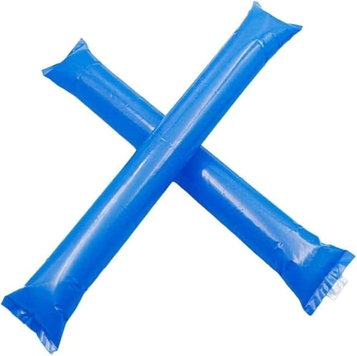 110 pz Confezione da 55 paia di applauditori gonfiabili rumorosi in plastica. Articoli di festa e animazione. Bastoncini di cotillon, ideali per calcio, feste, compleanni, comunione (60, giallo)