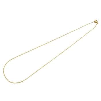 Vintageparts FACHHANDEL FÜR SCHMUCKZUBEHÖR Vintageparts, delicata catena a maglie in acciaio inox 304, color oro, 45 cm, 1 pezzo, ciondolo, creativo, delicato, adulti, bambini, ragazzi, semplice