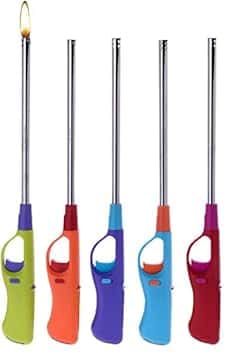 ACCENDIGAS A FIAMMA CANNA LUNGA GAS BUTANO ACCENDINO FORNELLO BARBECUE CUCINA PZ 1