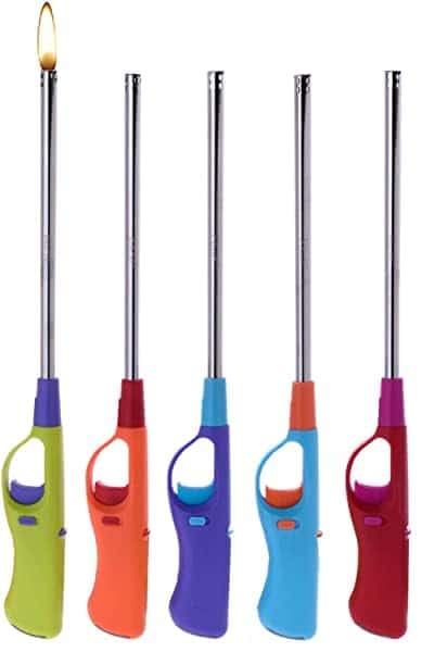 ACCENDIGAS A FIAMMA CANNA LUNGA GAS BUTANO ACCENDINO FORNELLO BARBECUE CUCINA PZ 1