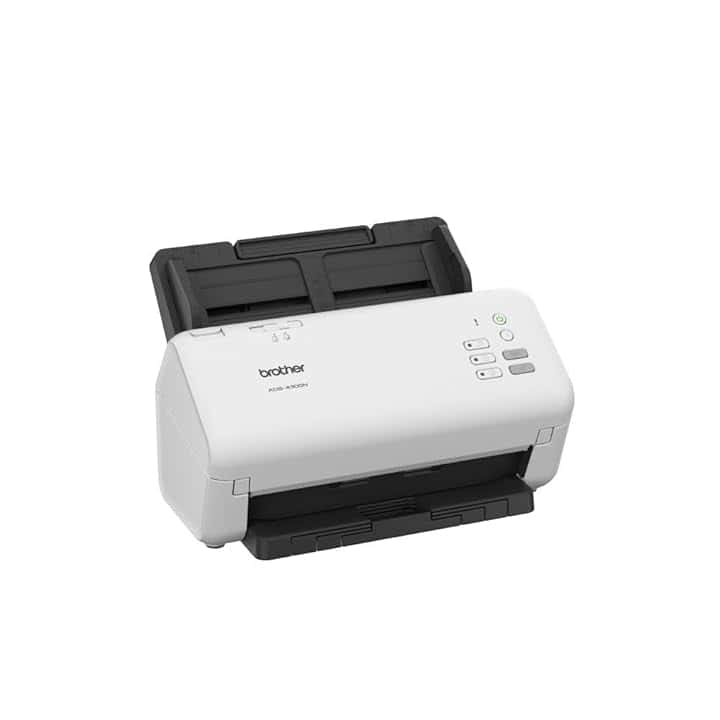 Brother ADS4300N | Scanner Desktop A4 | 40 pag/min | Scan ronte/Retro | ADF 80 fogli | Scansione diretta su host USB | LAN e USB (no WiFi)