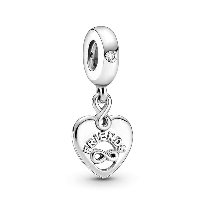 PANDORA Charm a tema amicizia, in argento sterling