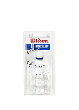 WILSON Dropshot Shuttlecocks, Volani da Badminton, Plastica/Sughero Naturale, Unisex Adulto