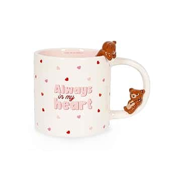 Legami - Tazza in Gres - Too Cute to Handle, Tema Teddy Bear, Utilizzabile in Lavastoviglie, Capacità 350 ml