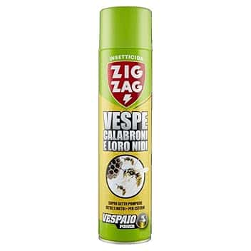 Zig Zag, Vespaio Power, Insetticida per Vespe e Calabroni, Spray ad azione immediata, Colpisce fino a 6 metri, 600 ml