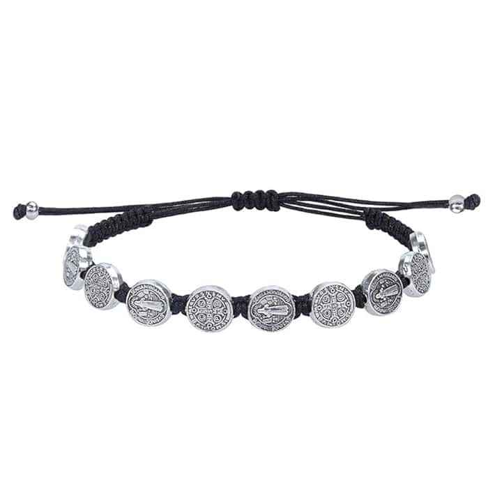 FENOHREFE Braccialetto religioso con preghiera portafortuna, realizzato a mano, con perline, per uomo e donna