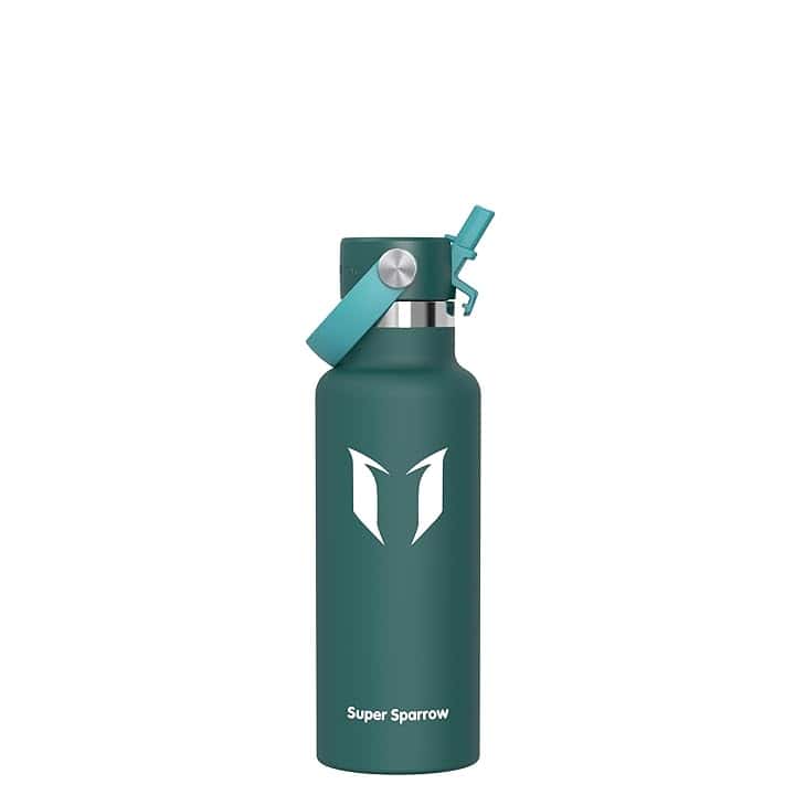 Super Sparrow Borraccia Termica, Acciaio Inox Bottiglia Termica - 350ml, 500ml, 750ml, 1L, 1.2L - Senza BPA Borracce, Borraccia Bambini per Scuola, Sport, Campeggio, Yoga, Palestra, Ciclismo ClimatePartner certified
