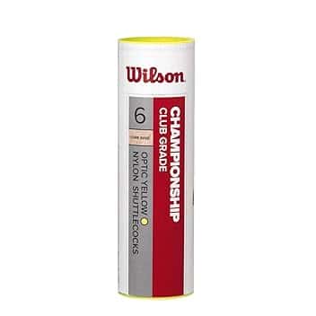 Wilson Championship Volani da Badminton, Confezione da 6, Plastica/Sughero Naturale