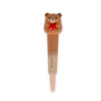 Legami - Penna Gel Antistress Squeezies, Tema Teddy Bear, Cancelleria, Per Scrivere Rilassarsi Concentrarsi, Super Morbida, Inchiostro Nero, Diametro Punta 0.5 mm