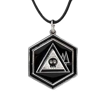 JUSONGKWCP Collana Murder Uzi Drone, Cartoon Fashion Necklace Costume Accessories, Gioielli Ciondolo Con Logo Murder Uzi Drone, Cool Metallo Chain