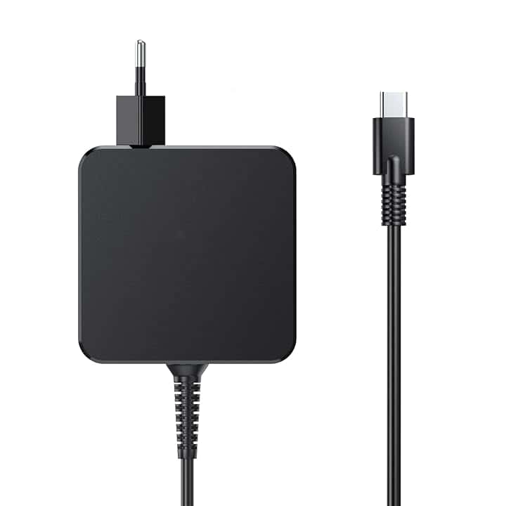 Caricatore USB C 65W, Portatile Alimentatore Caricabatterie per Huawei Matebook, MacBook Pro/Air, Asus/Acer, Lenovo ThinkPad, Ricarica Veloce per Samsung e altri dispositivi USB-C Con cavo Tipo C 1.7M