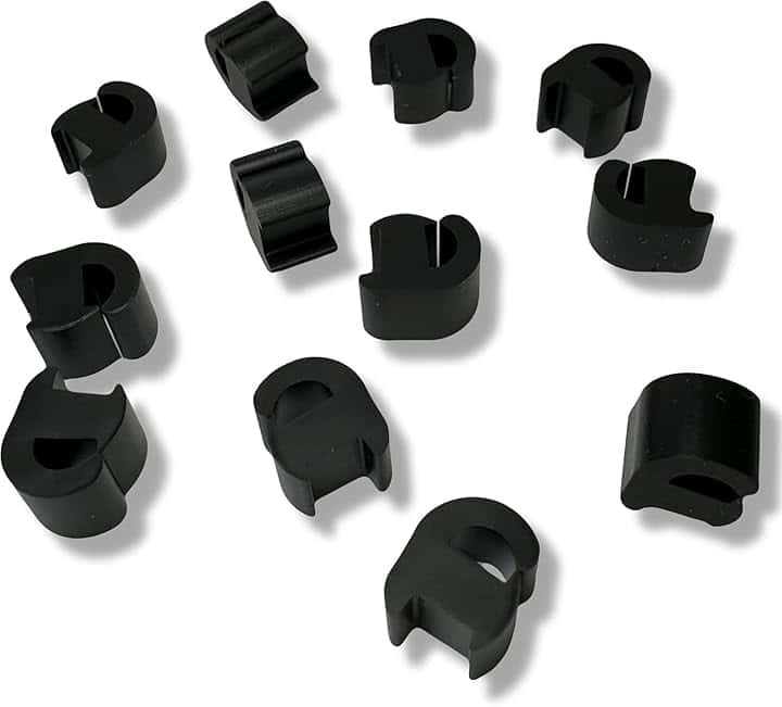 KIT 12PZ GOMMINI PIEDINI IN GOMMA GRIGLIA PIANO COTTURA CUCINA COMPATIBILE CON FRANKE HOTPOINT ARISTON REX ELECRTOLUX ZANUSSI