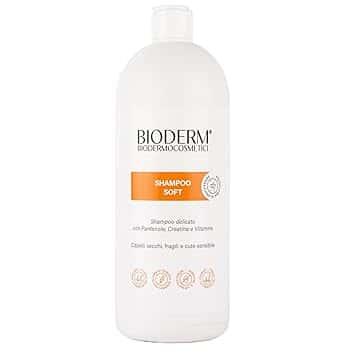 Bioderm Shampoo Soft - Shampoo per cuoio capelluto sensibile | Trattamento antiforfora, dermatite seborroica e prurito del cuoio capelluto, per uso quotidiano, senza parabeni, 1000 ml