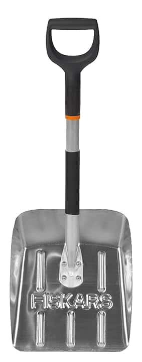 Fiskars Pala da neve, Lunghezza: 71 cm, Alluminio, Nero/Argento, 1000740