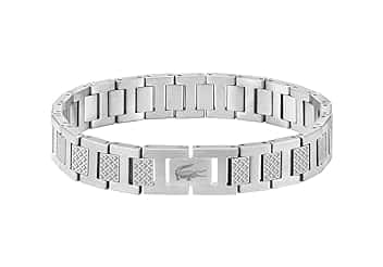 Lacoste Braccialetto a maglie Collezione METROPOLE Decorato con disegno petit piqué - Disponibile per lui e per lei