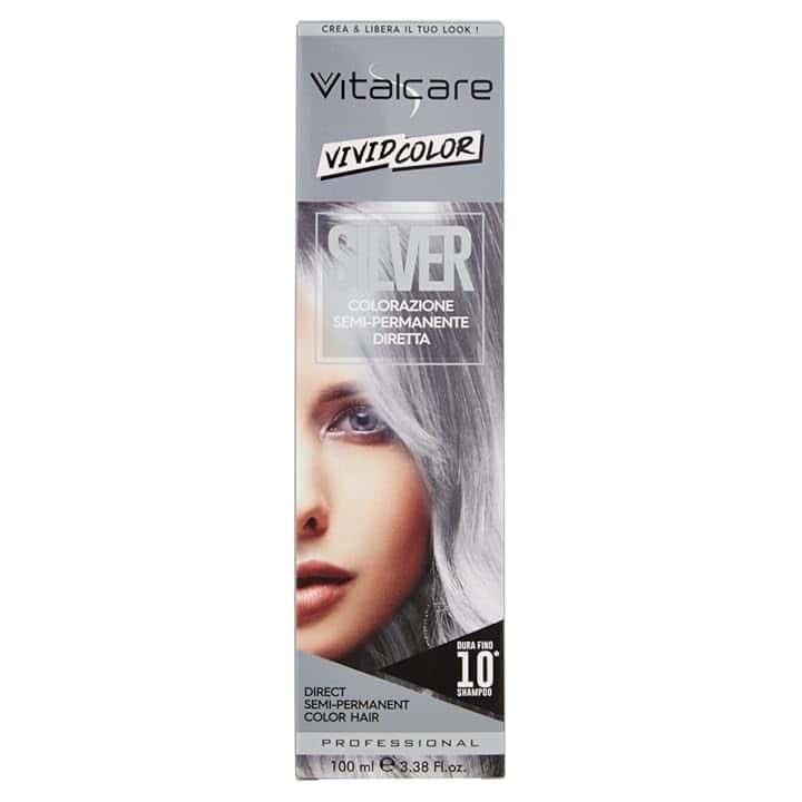 Vitalcare | Vivid - Tinta Colorante Argento per Capelli Idratati e Luminosi,