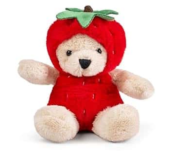 LITTLE Living Nature Frutto da Gioco – Peluche Fragola | Giocattolo Morbido per Bambini