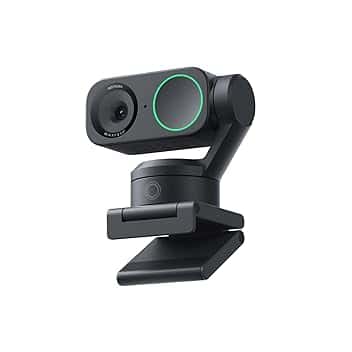 Insta360 Link 2 Pack standard - PTZ 4K Webcam per PC/Mac, Sensore da 1/2", IA Tracking, HDR, Mic di cancellazione del rumore IA, Controllo gestuale per lo streaming, Videochiamate, Gaming ClimatePartner certified