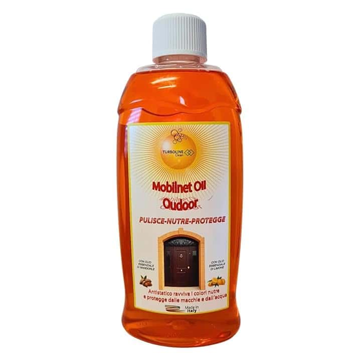 Mobilnet Oil Esterni, Olio per Legno Esterno, Protegge da Pioggia e Raggi UV, Nutriente, 500ml