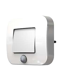 OSRAM LUNETTA Luce notturna con sensore Hall bianca; sensore di movimento; sensore di luce diurna; Tecnologia LED; Grado di protezione IP20; Potenza assorbita: 0,7 W; inserto presa