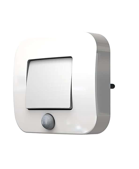 OSRAM LUNETTA Luce notturna con sensore Hall bianca; sensore di movimento; sensore di luce diurna; Tecnologia LED; Grado di protezione IP20; Potenza assorbita: 0,7 W; inserto presa