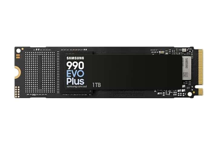 Samsung Memorie MZ-V9S1T0BW 990 EVO Plus SSD Interno da 1TB PCIe Gen 4.0 x4 / 5.0 x2 NVMe 2.0, memoria progettata per professionisti e giocatori occasionali, compatibile con PC