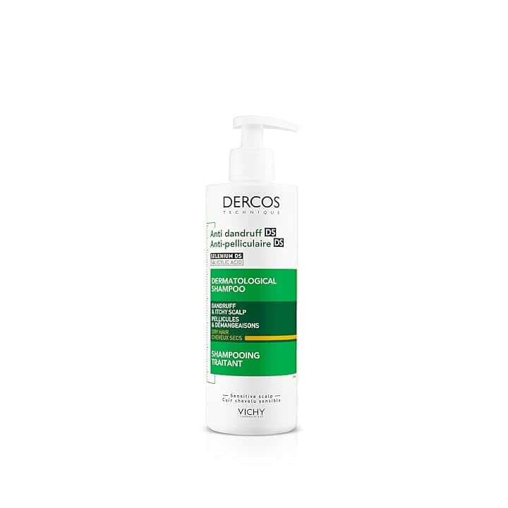 Vichy Dercos, Shampoo Trattamento Anti-Forfora, Per Capelli Secchi, Allevia Senso di Prurito, Forfora Visibile Ridotta, Arricchito con Disolfuro di Selenio, 390 ml