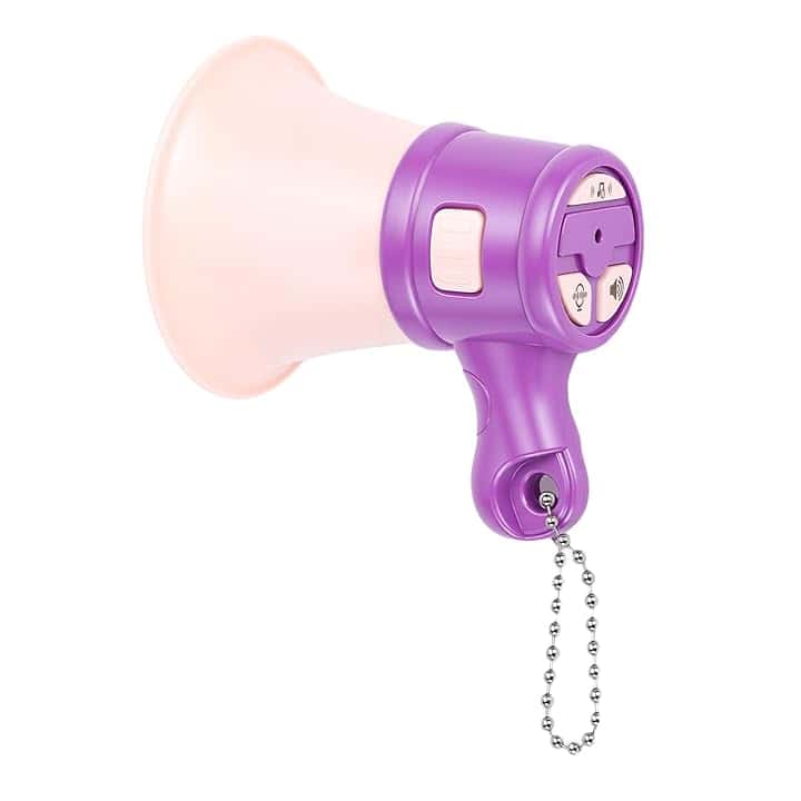 Topiky Mini Megafono Giocattolo, Regali Divertenti Cambia Voce a Bocca Forte, Amplificatore Portatile per Registrazione Musicale, Altoparlante Megafono Sirena e Giocattolo Portatile con Suono Chiaro