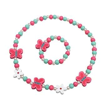 LuLiyLdJ Gioielli Bambina: Bracciali, gioiello Unicorno, Collana E Bracciale, Regalo Per Ragazze, Borsetta Bambina Set