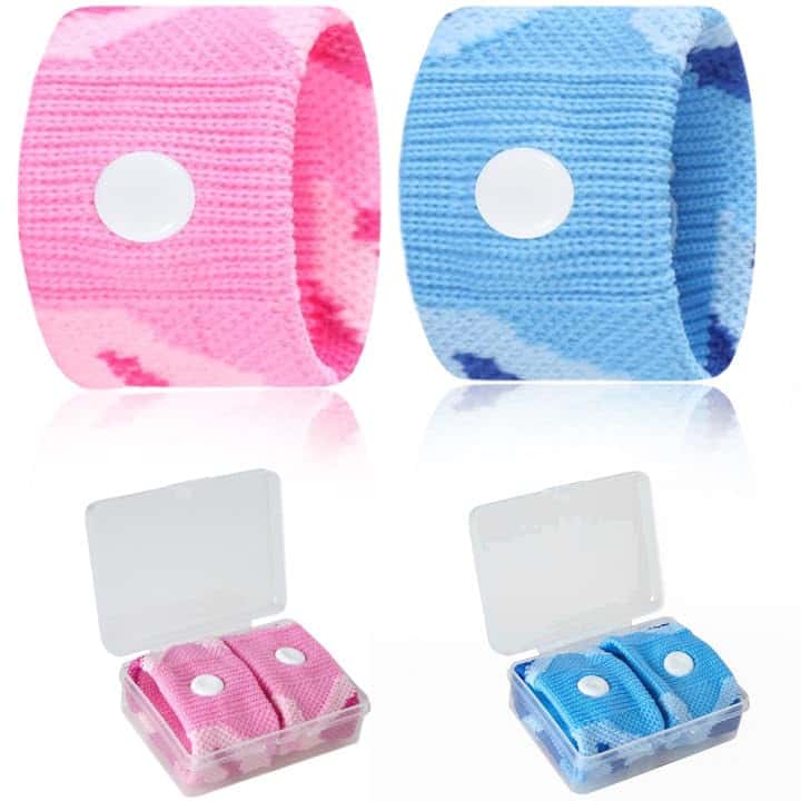 JYNVO 2 Braccialetti Antinausea per Bambini & Adulti, Bracciale Mal di Mare & Mal d'Auto, Digitopressione Contro Nausea durante Volo e Navigazione