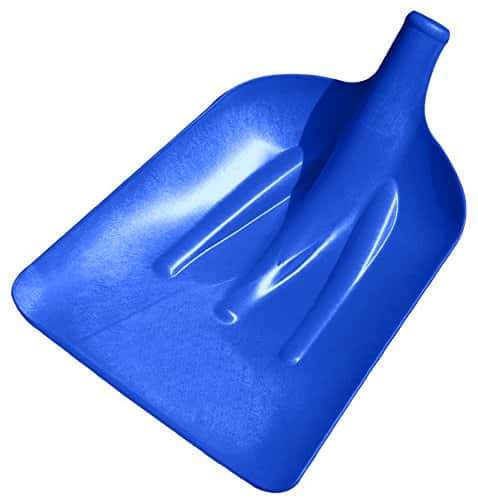 Ausonia - Pala da neve in fibra di vetro SENZA MANICO gr 730 Cm 38x48