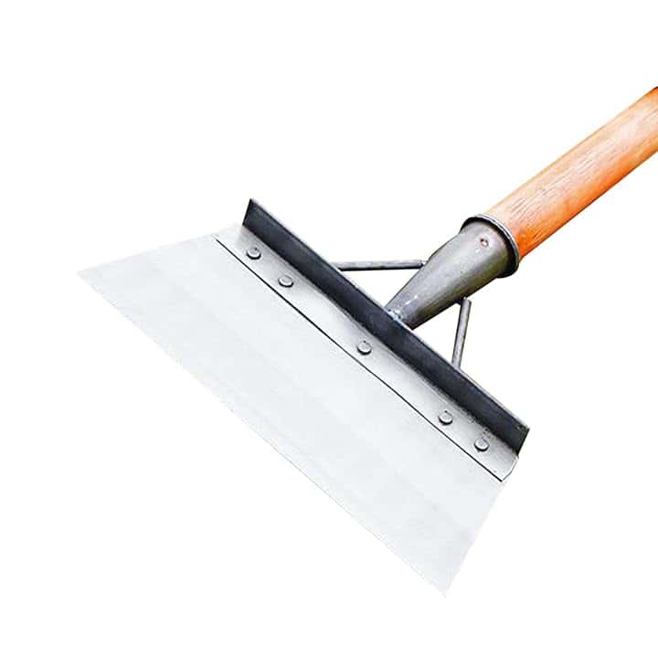 Pala da Giardino Multifunzionale, per eliminare Il Ghiaccio e spalare la Neve, in Acciaio Inox, per Erbacce e Muschio, Pala per la Pulizia del Giardino, diserbo, Piante, agricola (27cm)