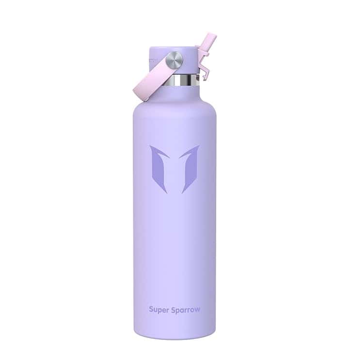 Super Sparrow Borraccia Termica, Acciaio Inox Bottiglia Termica - 350ml, 500ml, 750ml, 1L, 1.2L - Senza BPA Borracce, Borraccia Bambini per Scuola, Sport, Campeggio, Yoga, Palestra, Ciclismo