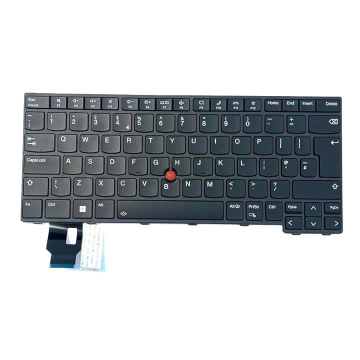 Gintai Tastiera Backlit Layout per Lenovo ThinkPad T14 / P14s / L14 Gen 3, L14 / T14 / P14s Gen 4 SN21D67624 5N21D68100 5N21D68184 5N21D68258 Keyboard Tastiera retroilluminata Nero (UK/English)