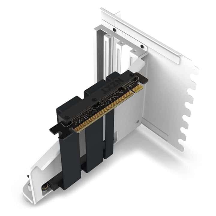 NZXT Kit di montaggio verticale per GPU - AB-RH175-W1-175 mm Cavo riser PCIe 4.0x16 - Supporto GPU - Staffa in acciaio robusto - Bianco