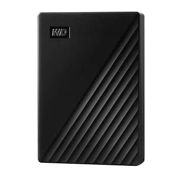 WD 5TB My Passport Hard Disk Esterno Portatile, USB 3.2 Gen 1/USB 3.0, Protezion con password, Software per la gestion e il backup, Formatto per Windows, ChromeOS and MacOS, Nero