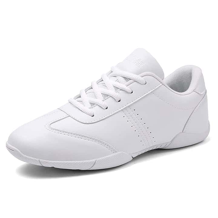 Scarpe da cheerleading da donna, traspiranti, da ballo, leggere, scarpe da allenamento, colore bianco, per fitness, ginnastica, yoga