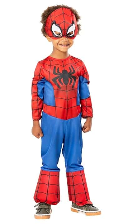 Rubie's Offical Spideman Marvel Costume, Kids Fancy Dress, Cartoon, Spidey Classic