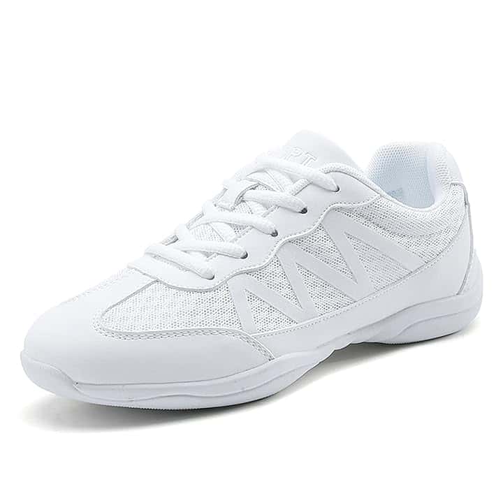 Scarpe da Ginnastica da Donna Cheerleader, da Donna, per Allenamento Atletico, Tennis, Camminata, Competizione, Bianco 28 EU