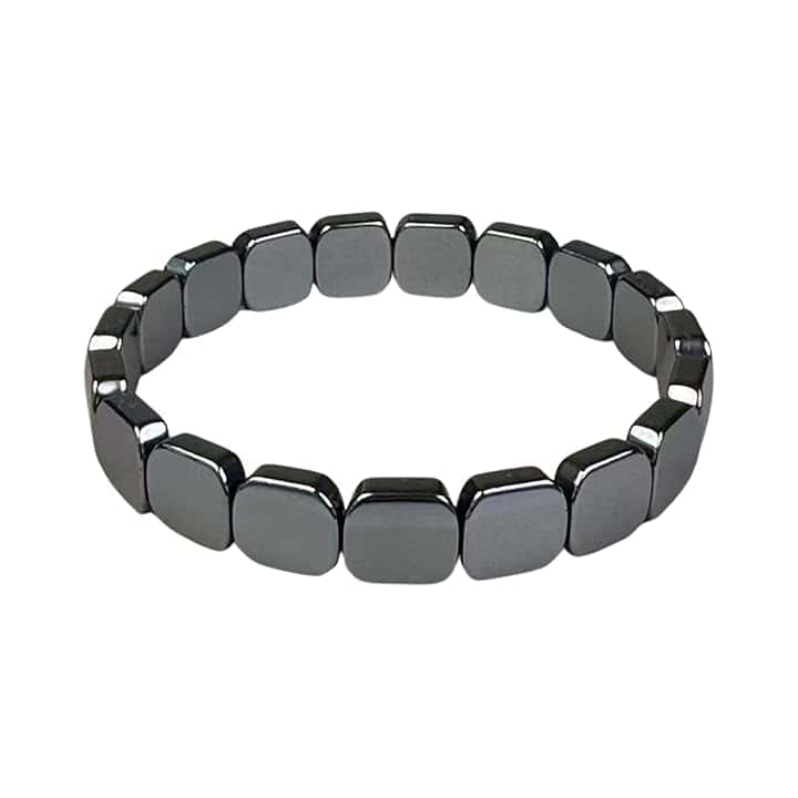 eleewoo Bracciale Uomo Donna in Pietra Naturale Tormalina Nera e Ematite – Braccialetto Fatto a Mano su Misura (17cm-20cm). Gioielli Personalizzati nella Taglia, Protezione e Antistress, Idea Regalo