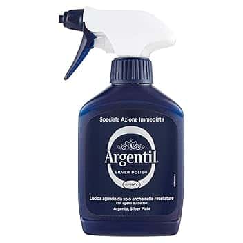Argentil Argentil - Detergente Specifico per Argento Spray, Azione Lucidante e Antiossidante Rapida, con Agenti Autoattivi, 150 ml