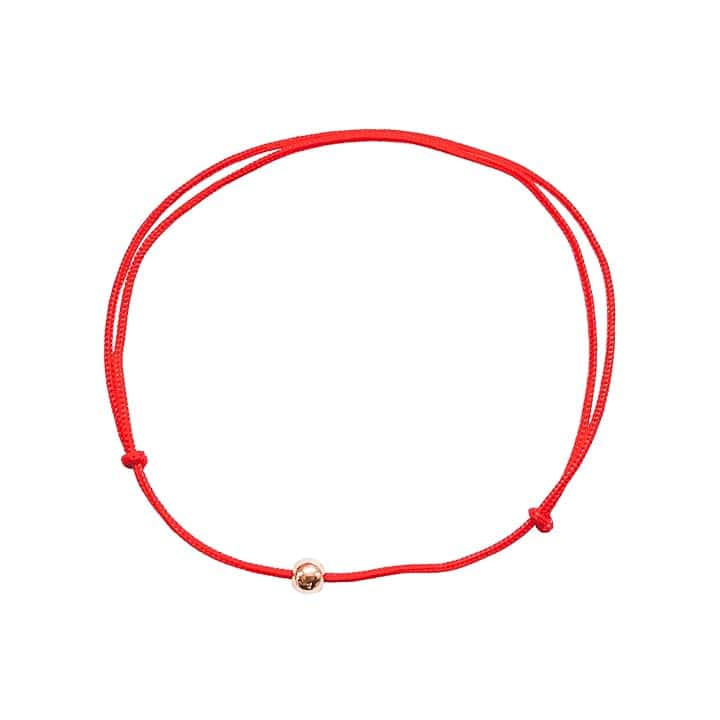 Do.Dreamss Red String Kabbalah Bracelet per Bambini e Piccoli con Sferza d'Oro Autentico - Regolabile e Waterproof - per Nuovi Natito Figli Fin 12 - Pronto per Regalo e Certificato, Une Grösse
