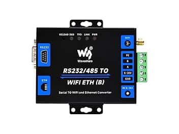 Waveshare Industrial Grade Serial Server RS232/485 to WiFi And Ethernet, Modbus Gateway, MQTT Gateway, Metal Case, Wail-Mount and Rail-Mount Support