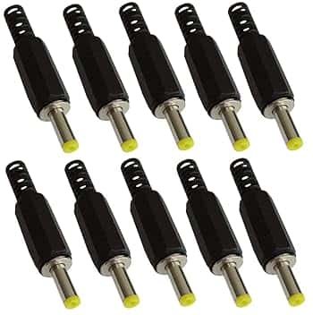 Aerzetix - 10x Connettori maschio jack adattatore presa di alimentazione - destra DC 4/1,7 mm - da saldare - C42288